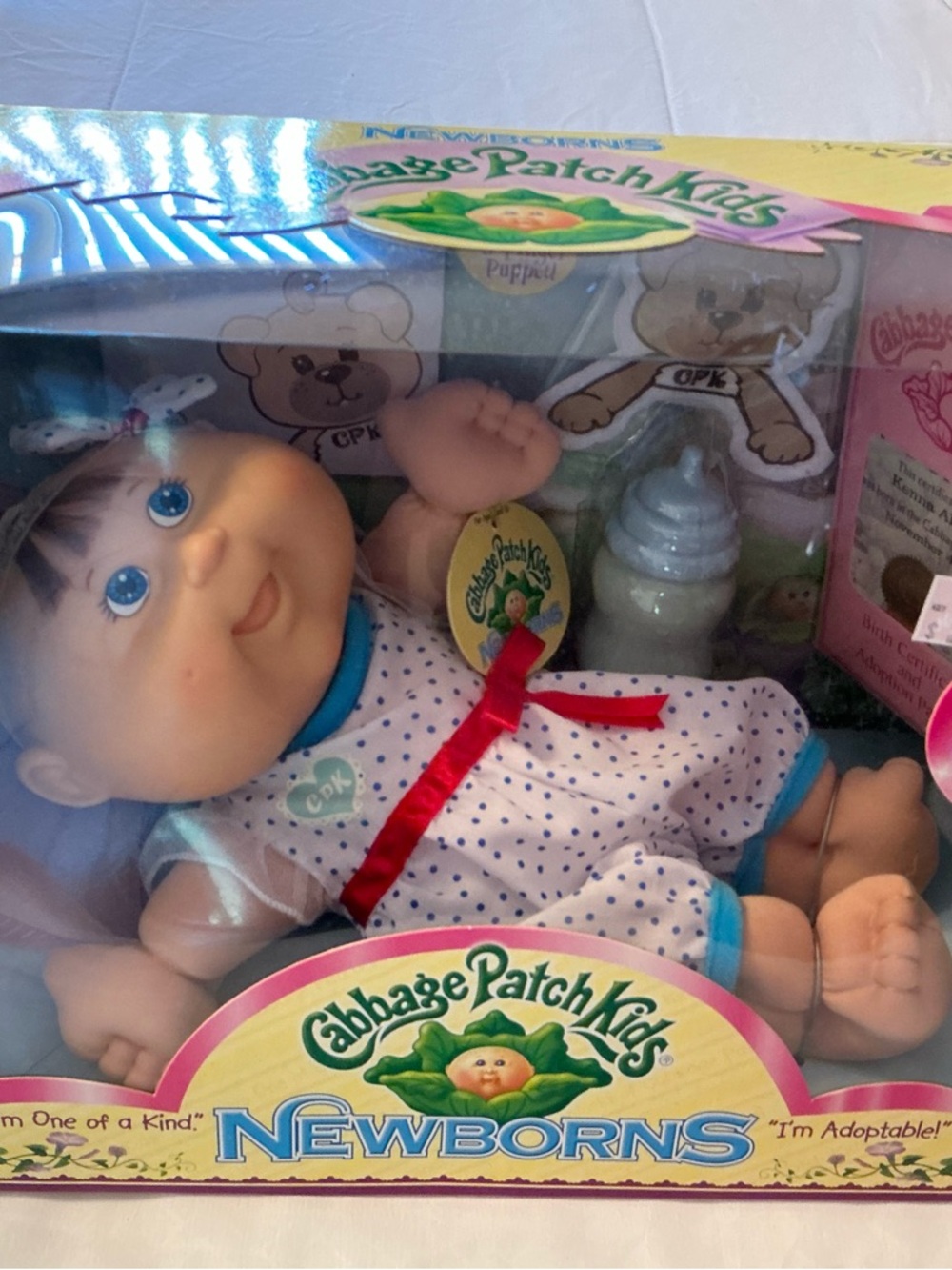 Cabbage Patch Kids Newborns Doll - Blue Polka Dot Outfit